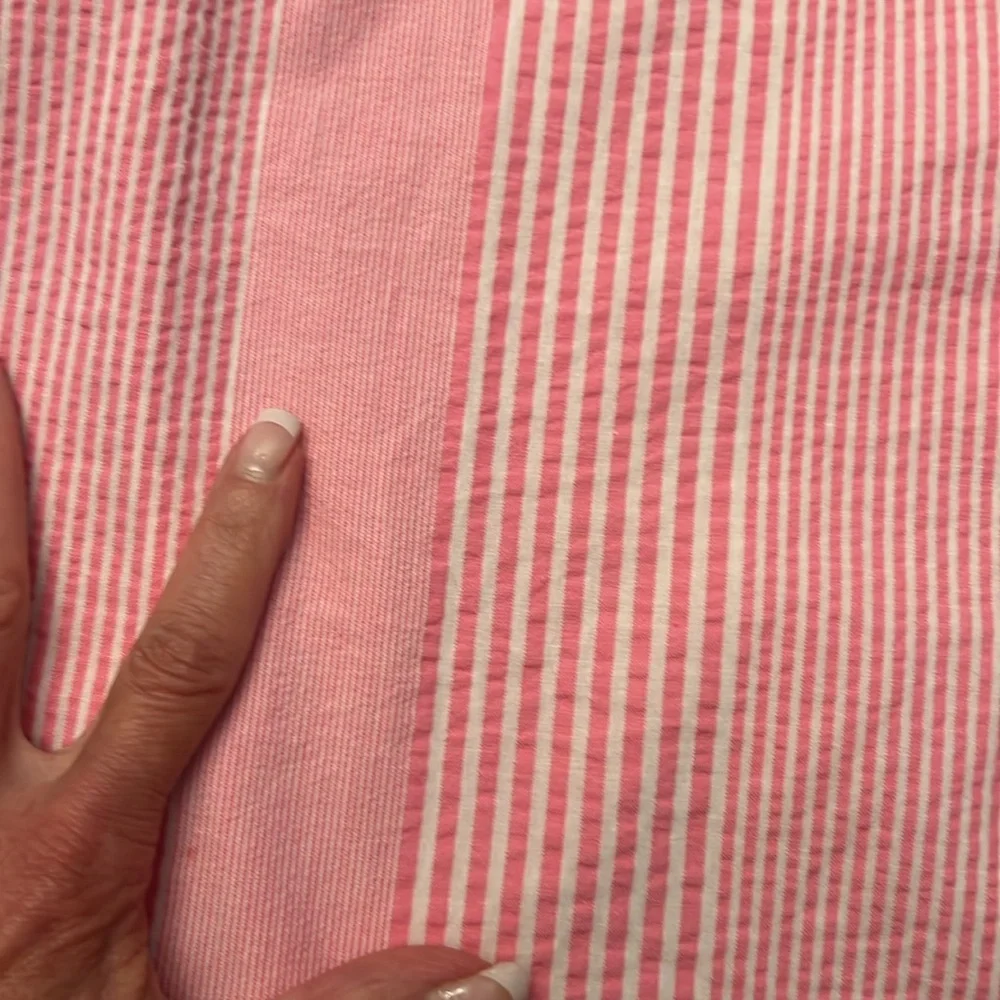 Vineyard Vines Pink and White Striped Sleeveless Top-2